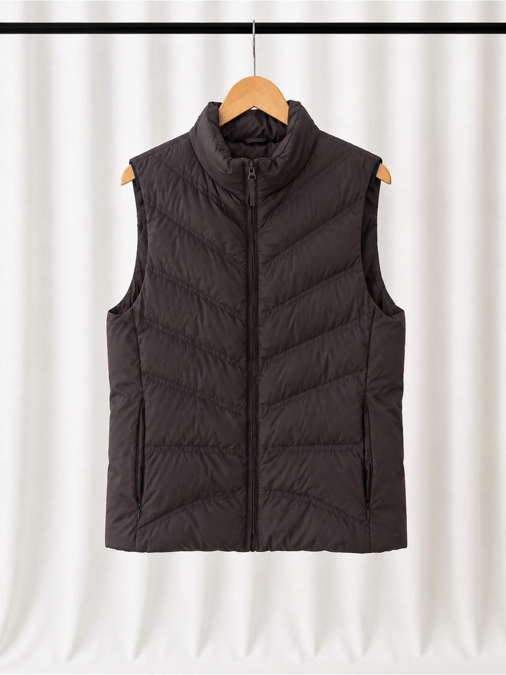 L.L.Bean Goose Down Puffer Vest Brown Size Large